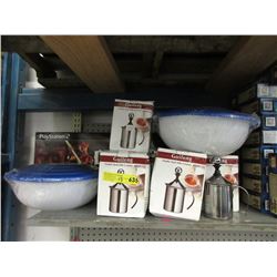 New Milk Creamers & Lidded Bowl Set