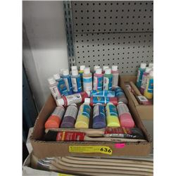 24 Bottles of Acrylic Craft Paint