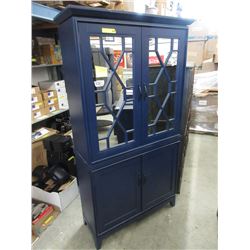 New Blue Indoshine Tall Mirrored Cabinet