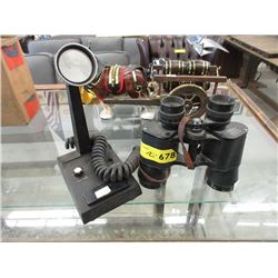 Vintage Microphone & Zuiho Binoculars