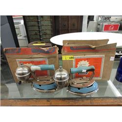 2 Vintage Coleman Steam Irons
