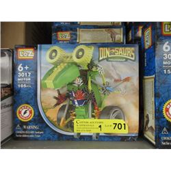 9 New Loz Motorized Dinosaur Building Toys