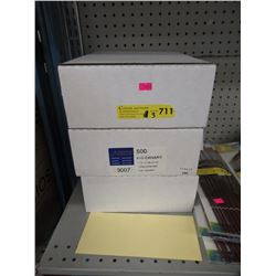 3 Cases of Yellow #10 Envelopes