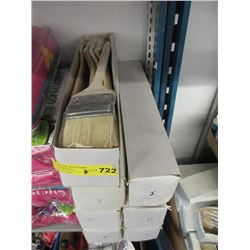 7 Dozen New Long Handled 3" Angle Brushes
