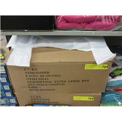 Case of 1000 Extra Large Plastic Bags