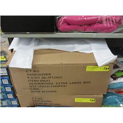 Case of 1000 Extra Large Plastic Bags