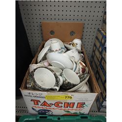 Large Quantity of China Tea Saucers & Some Cups