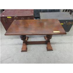 Vintage Oak Parquet Coffee Table