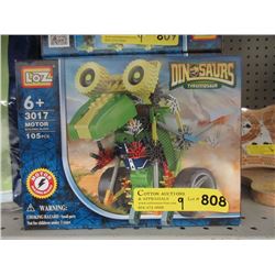 9 New Loz Motorized Dinosaur Building Toys