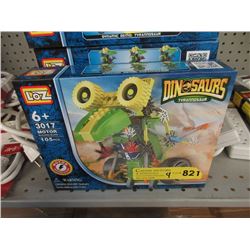 9 New Loz Motorized Dinosaur Building Toys