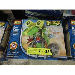 9 New Loz Motorized Dinosaur Building Toys