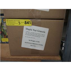 Three 4.2 KG Cases Maple Nut & Raisin Granola