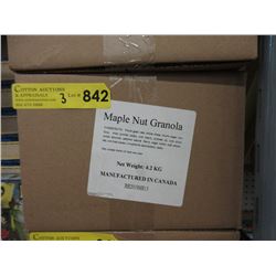 Three 4.2 KG Cases Maple Nut & Raisin Granola
