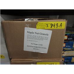 Three 4.2 KG Cases Maple Nut & Raisin Granola