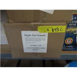Three 4.2 KG Cases Maple Nut & Raisin Granola