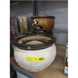 3 New 3 Piece Plant Pot Sets