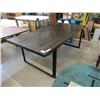 New Full Size Wood Dining Table with Metal Frame
