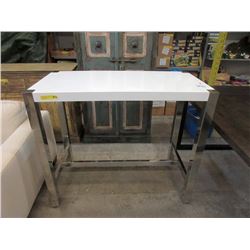New White Lacquered Viva Bar Height Table