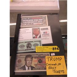 Trump Cincinnati Ohio Rally Ticket and More