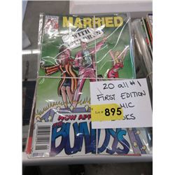 20 All #1 First Edition Comics