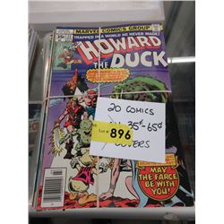 Twenty 35¢ to 65¢ Comic Books