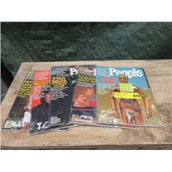 Five 1970's "People" Magazines