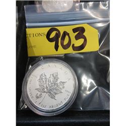 .9999 Fine Silver 1 Oz. Canadian Maple Leaf Coin