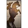 Image 1 : Large Metal Folk Art Cowgirl Cutout