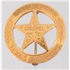 Image 1 : Authentic Gold Peso Texas Ranger Colonel Badge