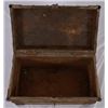 Image 6 : Antique Wood & Metal Strong Box