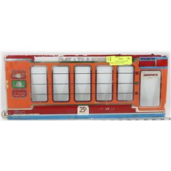 VINTAGE BALLY GLASS FRONT FROM A SLOT MACHINE