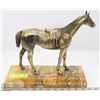 Image 1 : ARTIST SIGNED HORSE ON MARBLE STAND