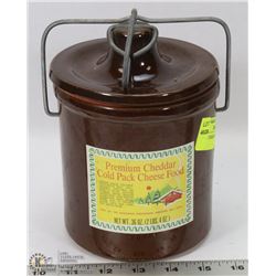 VINTAGE CHEESE POT.