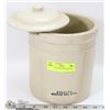 Image 1 : MEDALTA CROCK WITH SMALLER LID.