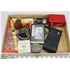 Image 1 : ESTATE TRAY LOT OF COLLECTIBLES AND WATCHES