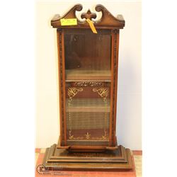 VINTAGE CLOCK DISPLAY CASE