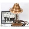 Image 1 : COPPER 50'S CURLING LAMP AND TEAM PHOTO