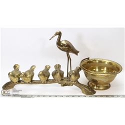 LOT OF 3 PIECES OF BRASS COLLECTIBLES