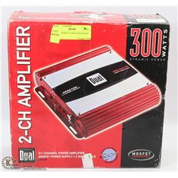 DUAL 300WATT AMPLIFIER NEW IN BOX
