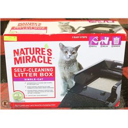 NATURES MIRACLE SELF CLEANING LITTER BOX - SINGLE