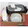Image 1 : BOX WITH CROCK POT, GRIDDLE AND SEAL A MEAL