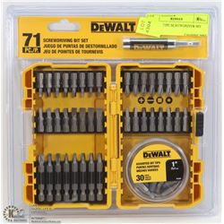 DEWALT 71PC SCREWDRIVER BIT SET