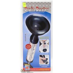 NEW DRAIN BUSTER POWERFUL MULTI-DRAIN PLUNGER