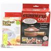 Image 1 : NEW STONEWARE CHEF MICROWAVE STEAM COOKER SOLD