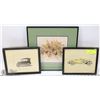 Image 1 : LOT OF 3 VINTAGE FRAMED PICS INCL 1932 AUBURN