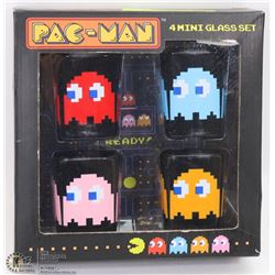 NEW PAC-MAN SET OF 4 SHOT GLASSES