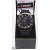 Image 1 : NEW CURREN MENS WATCH WITH GENUINE BLACK LEATHER