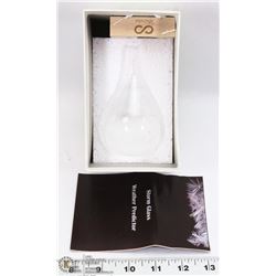 MINI  STORM WEATHER PREDICTOR WITH WOOD BASE