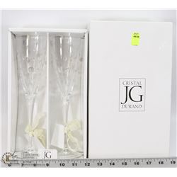 JG CRISTAL DURAND WINE GLASSES