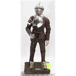 MOROCCAN KNIGHT STATUE, 16" TALL